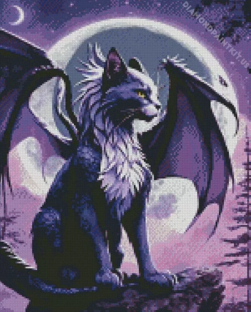 Bat And Cat Diamond Painting