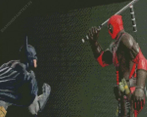 Batman And Deadpool Diamond Painting