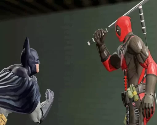 Batman And Deadpool Diamond Painting