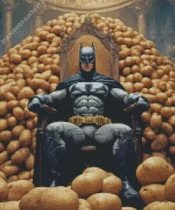 Batman On A Throne Diamond Painting