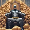 Batman On A Throne Diamond Painting