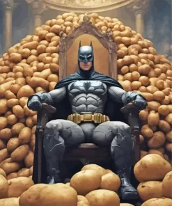 Batman On A Throne Diamond Painting