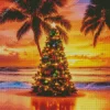 Beach Christmas Tree Diamond Painting