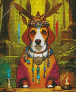 Beagle Hound King Diamond Painting