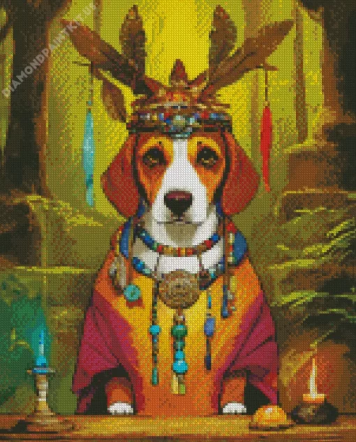 Beagle Hound King Diamond Painting