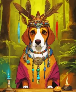 Beagle Hound King Diamond Painting