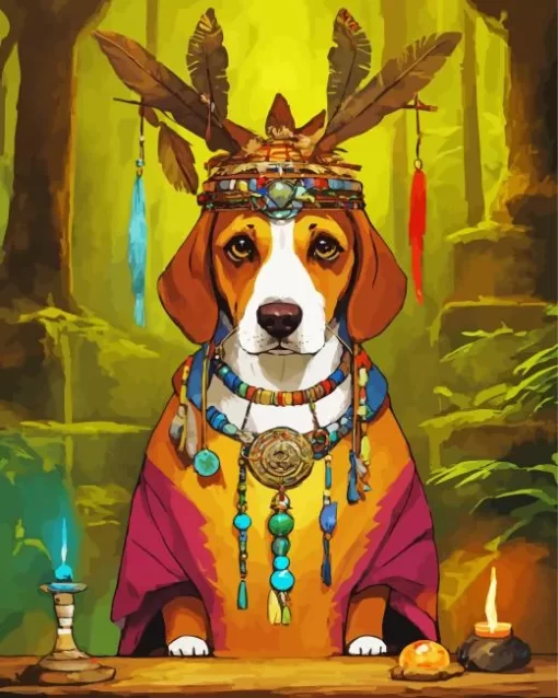 Beagle Hound King Diamond Painting