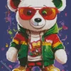 Bear Wearing Glasses Diamond Painting