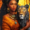 Beauty And The Lion Diamond Painting