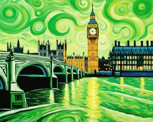 Big Ben Van Gogh Diamond Painting