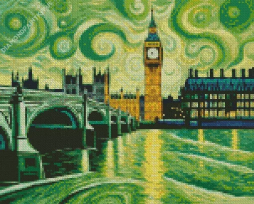 Big Ben Van Gogh Diamond Painting