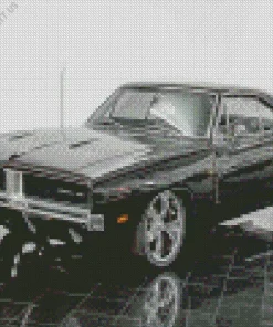 Black 1969 Charger Diamond Painting