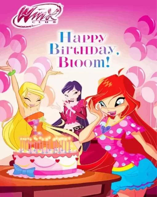 Bloom Winx Birthday Diamond Painting