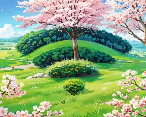 Blossom Landscape Diamond Painting