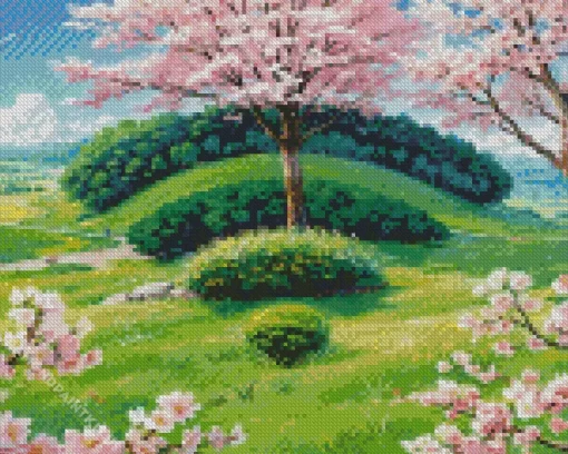 Blossom Landscape Diamond Painting