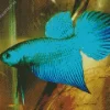 Blue And Green Betta Fish Diamond Painting