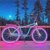 Blue And Pink Bike Diamond Painting