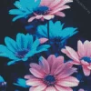 Blue And Pink Flowers Diamond Painting