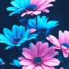 Blue And Pink Flowers Diamond Painting