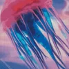 Blue And Pink Jellyfish Diamond Painting