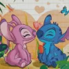 Blue And Pink Stitch Diamond Painting