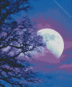 Blue And Purple Sky Diamond Painting