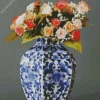 Blue And White Flower Vase Diamond Painting