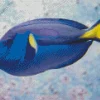 Blue Black And Yellow Fish Diamond Painting