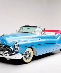 Blue Buick Skylark Convertible Diamond Painting