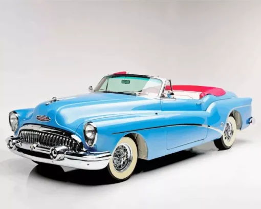 Blue Buick Skylark Convertible Diamond Painting