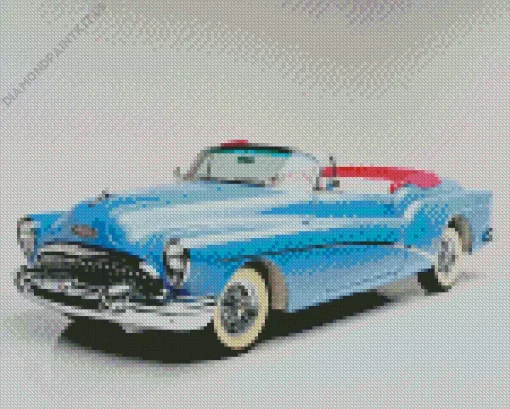 Blue Buick Skylark Convertible Diamond Painting