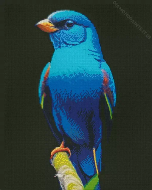 Blue Canary Bird Diamond Painting