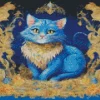 Blue Cat Art Diamond Painting