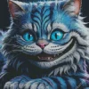 Blue Cheshire Cat Diamond Painting