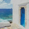 Blue Door Greece Diamond Painting