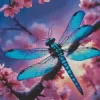 Blue Dragonfly Diamond Painting