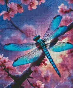 Blue Dragonfly Diamond Painting