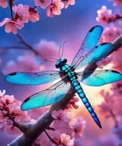 Blue Dragonfly Diamond Painting