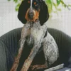 Blue English Coonhound Diamond Painting