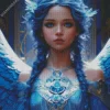 Blue Girl Angel Diamond Painting