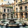 Cool Fountain Art Diamond Painting