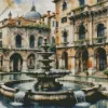 Cool Fountain Art Diamond Painting