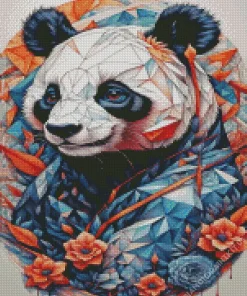 Cool Geometric Panda Diamond Painting