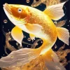 Cool Golden Koi Diamond Painting