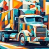 Cubsim Truck Diamond Painting