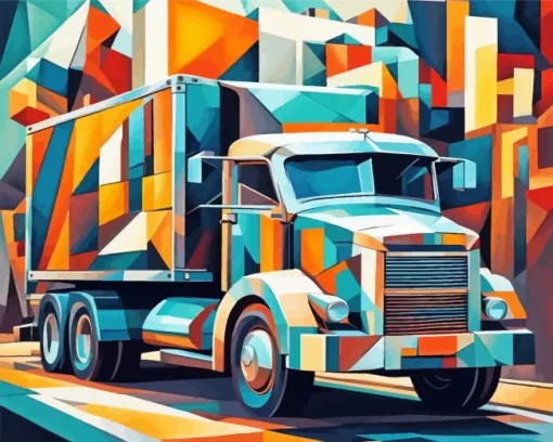 Cubsim Truck Diamond Painting