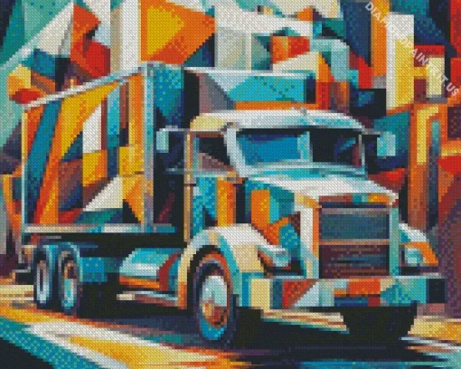 Cubsim Truck Diamond Painting