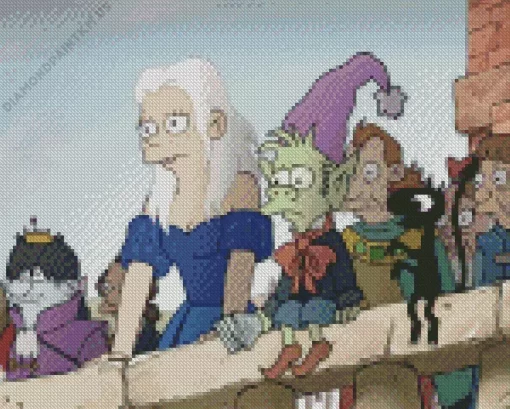 Disenchantment Bean And Elfo Diamond Painting