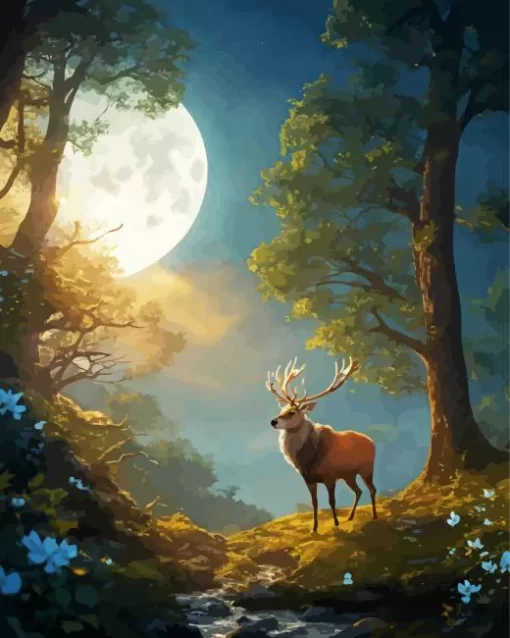 Fantasy Elk Diamond Painting