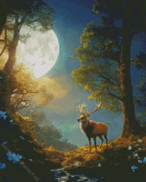 Fantasy Elk Diamond Painting